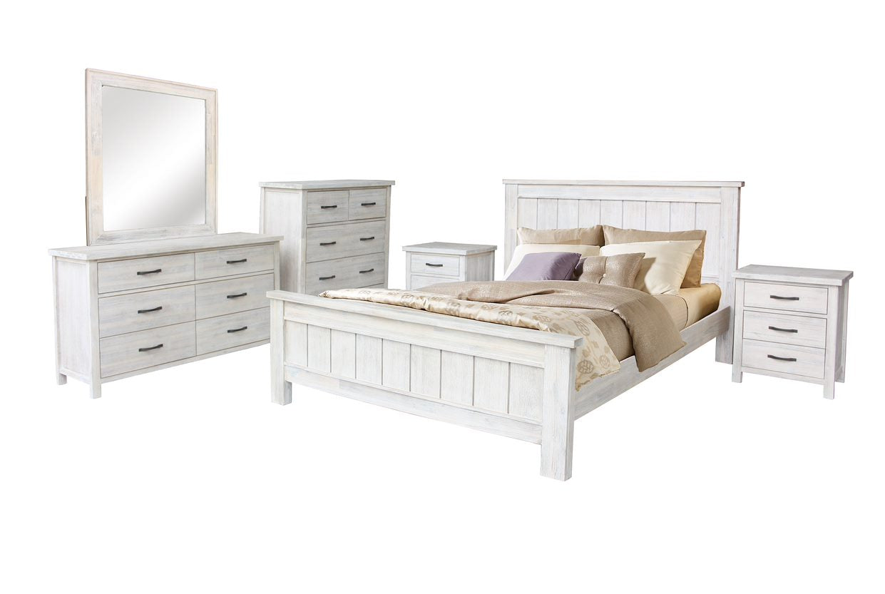 Willie Bed Frame (White Wash) - Image 2